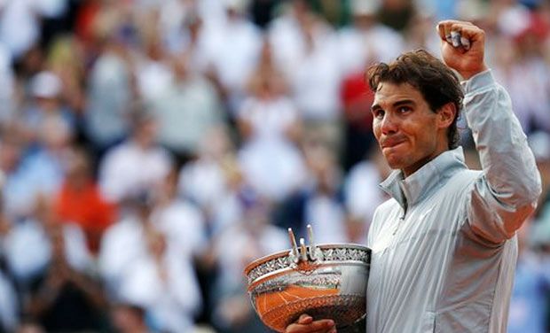 Although Nadal won his 14th Grand Slam by winning the French Open title for the 9th time, he is not too optimistic about winning the Wimbledon. Photo: AP Although Nadal won his 14th Grand Slam by winning the French Open title for the 9th time, he is not too optimistic about winning the Wimbledon. Photo: AP